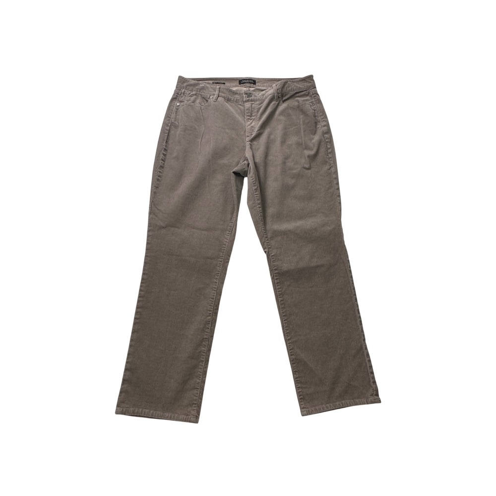 Talbots Flawless Five-Pocket Corduroy Pants Taupe Brown Straight Curvy 16 Petite - Picture 3 of 12